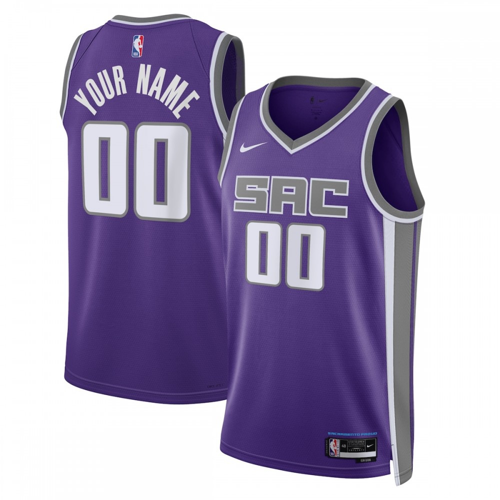 Men's Sacramento Kings 2022/23 Purple Icon Swingman Jersey