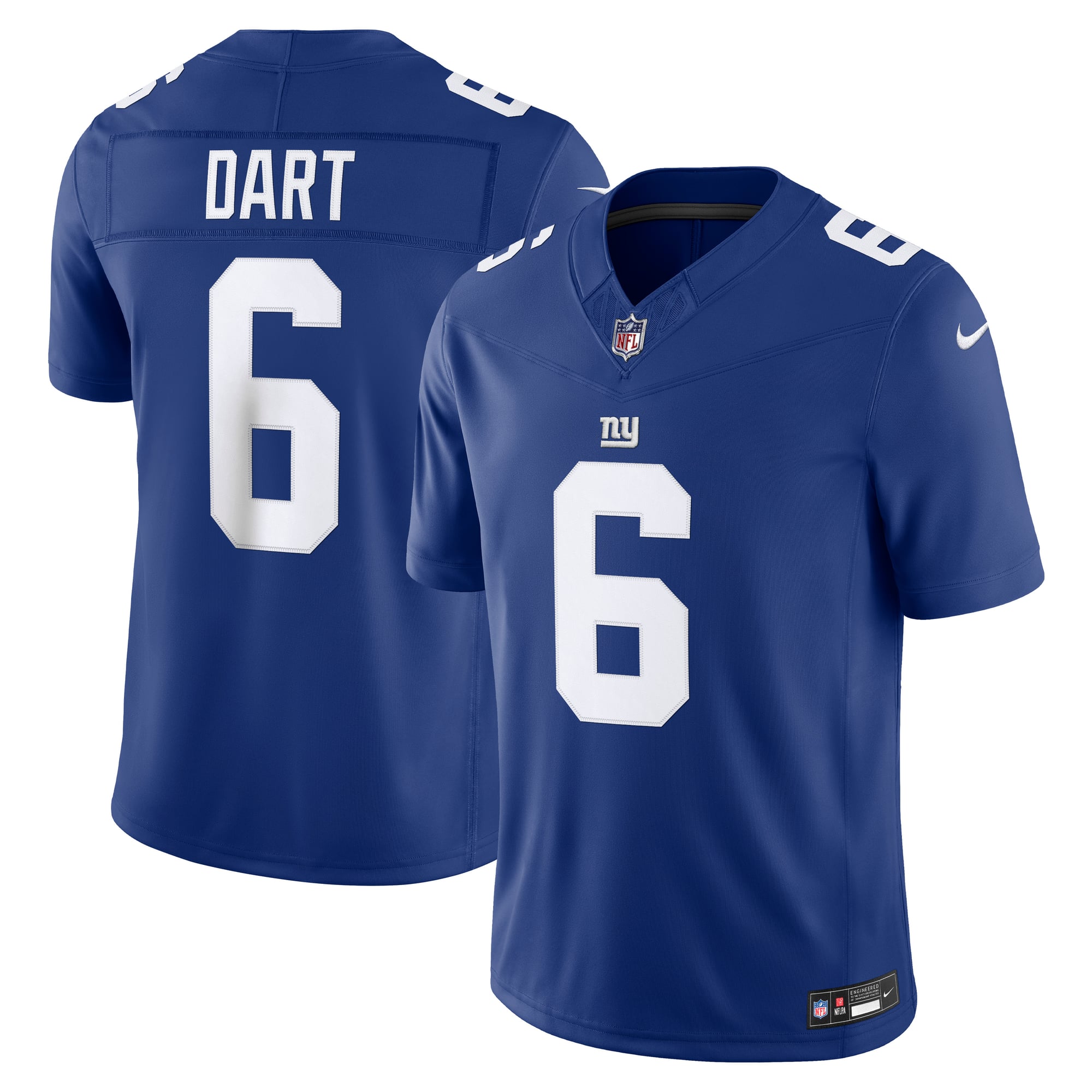 Women's New York Giants Royal Stitched Limited Jersey