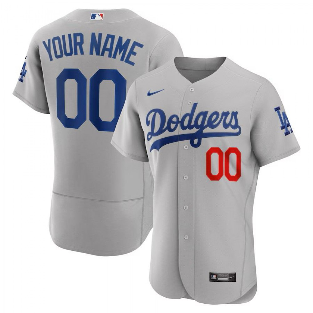 Men's Los Angeles Dodgers Gray Player Jersey