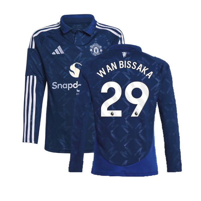 Kids' Man Utd 2024/25 Away Long Sleeve Jersey