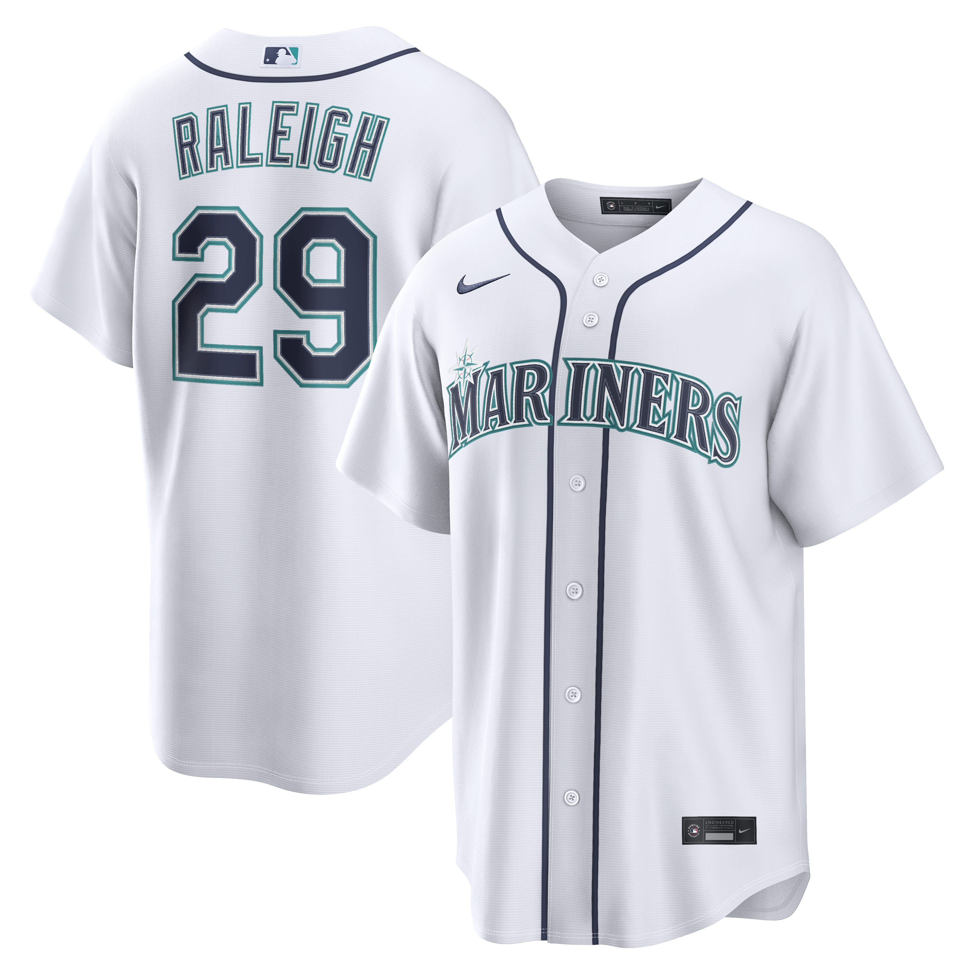 Women's Seattle Mariners White Replica Jersey