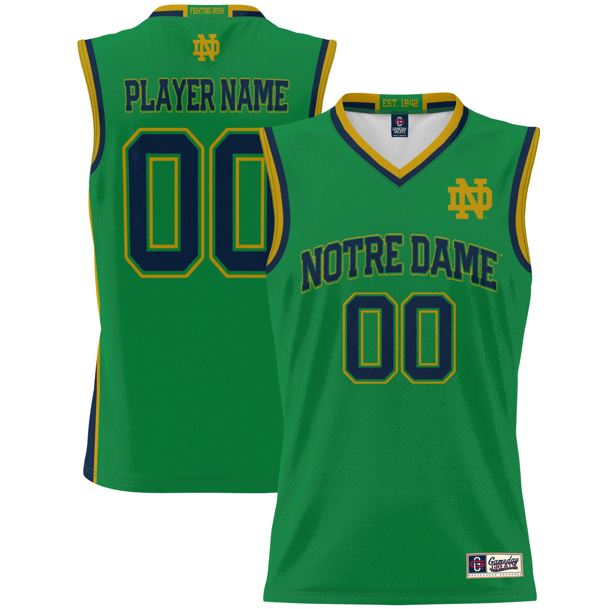 Women's Notre Dame Fighting Irish Green Player Jersey