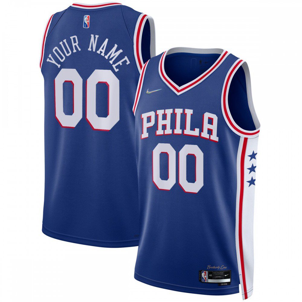 Men's Philadelphia 76ers 2021/22 Royal Icon Swingman Jersey