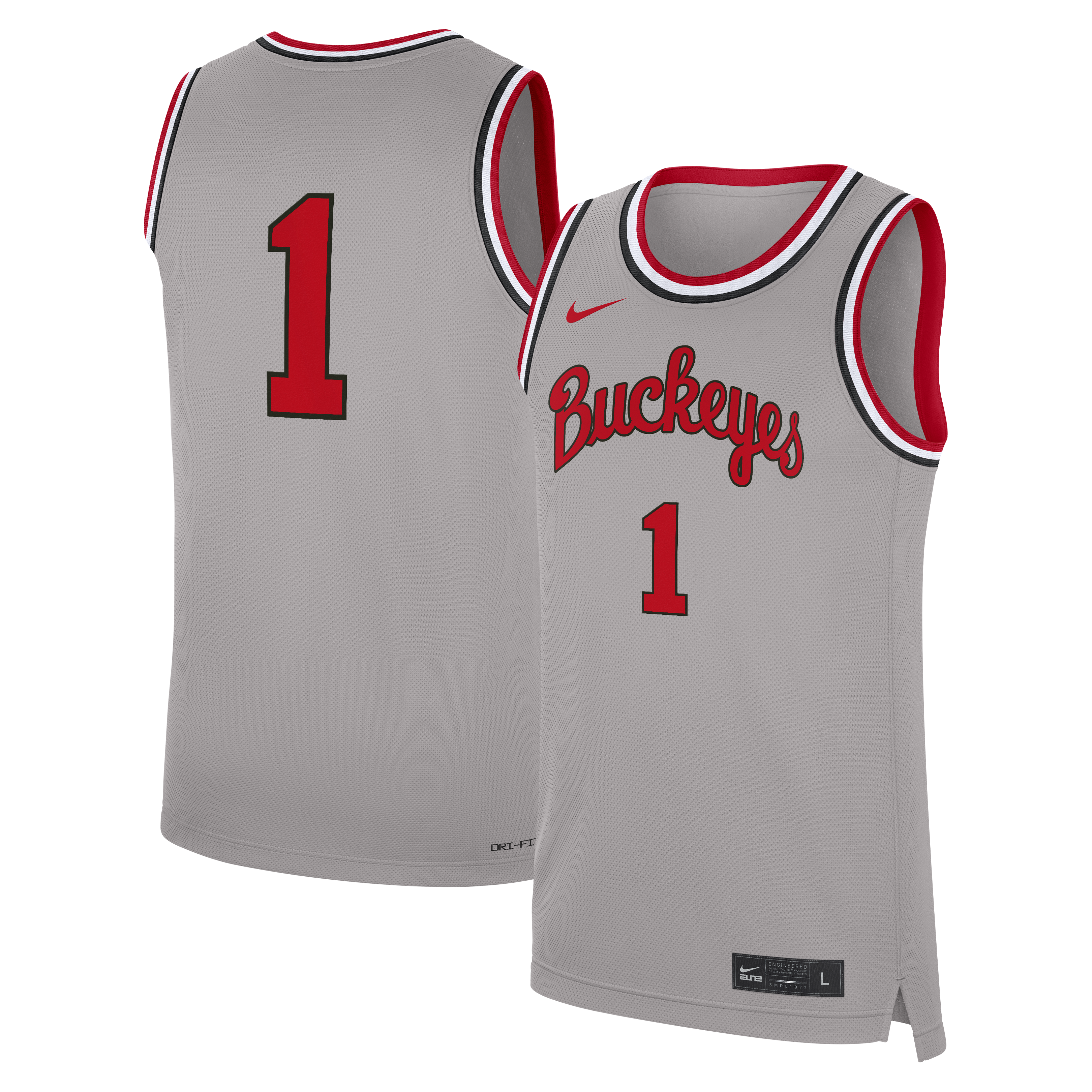 Women's Ohio State Buckeyes Gray Replica Jersey