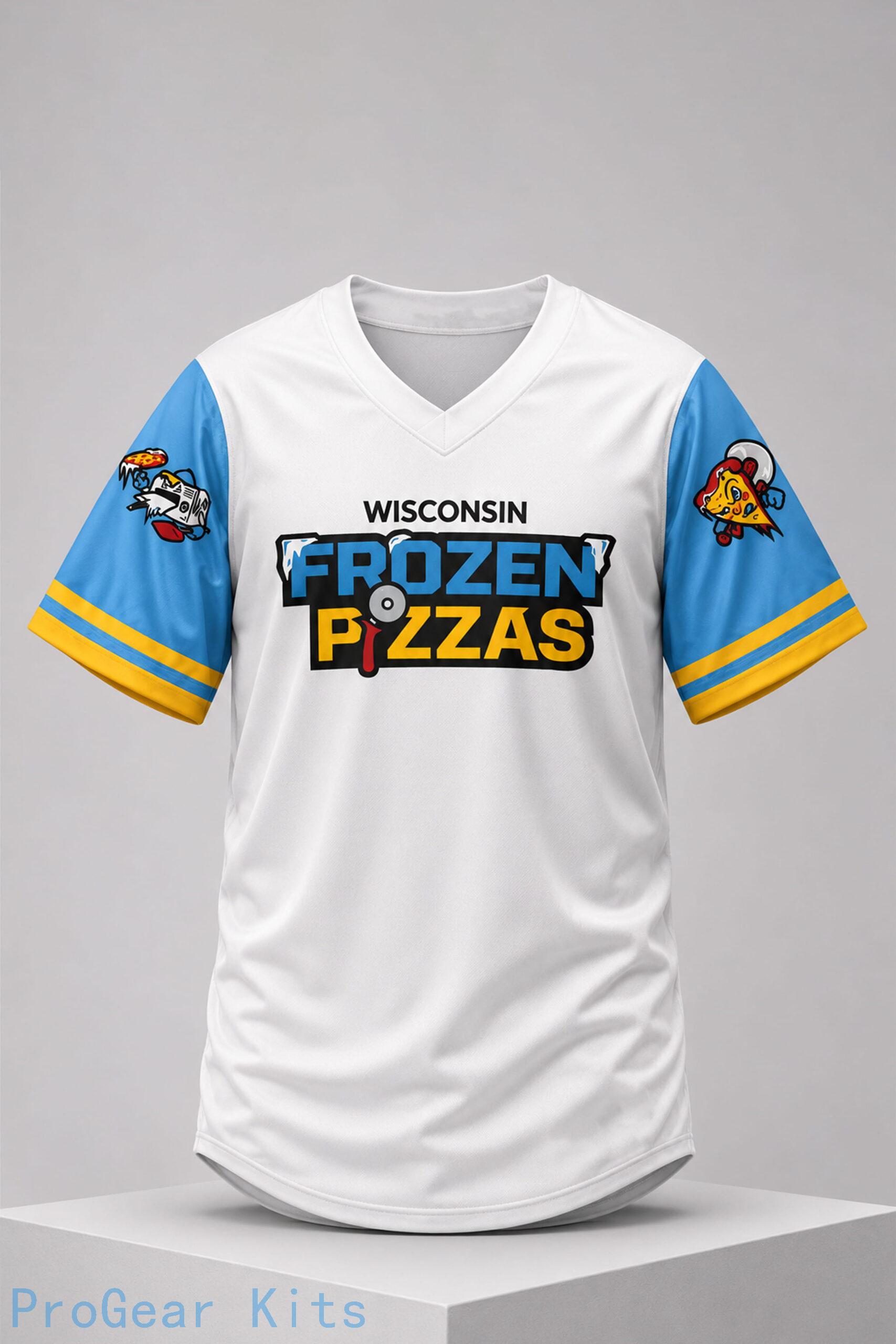 Men's Ncaa Wisconsin Frozen Pizzas 2026 Jersey