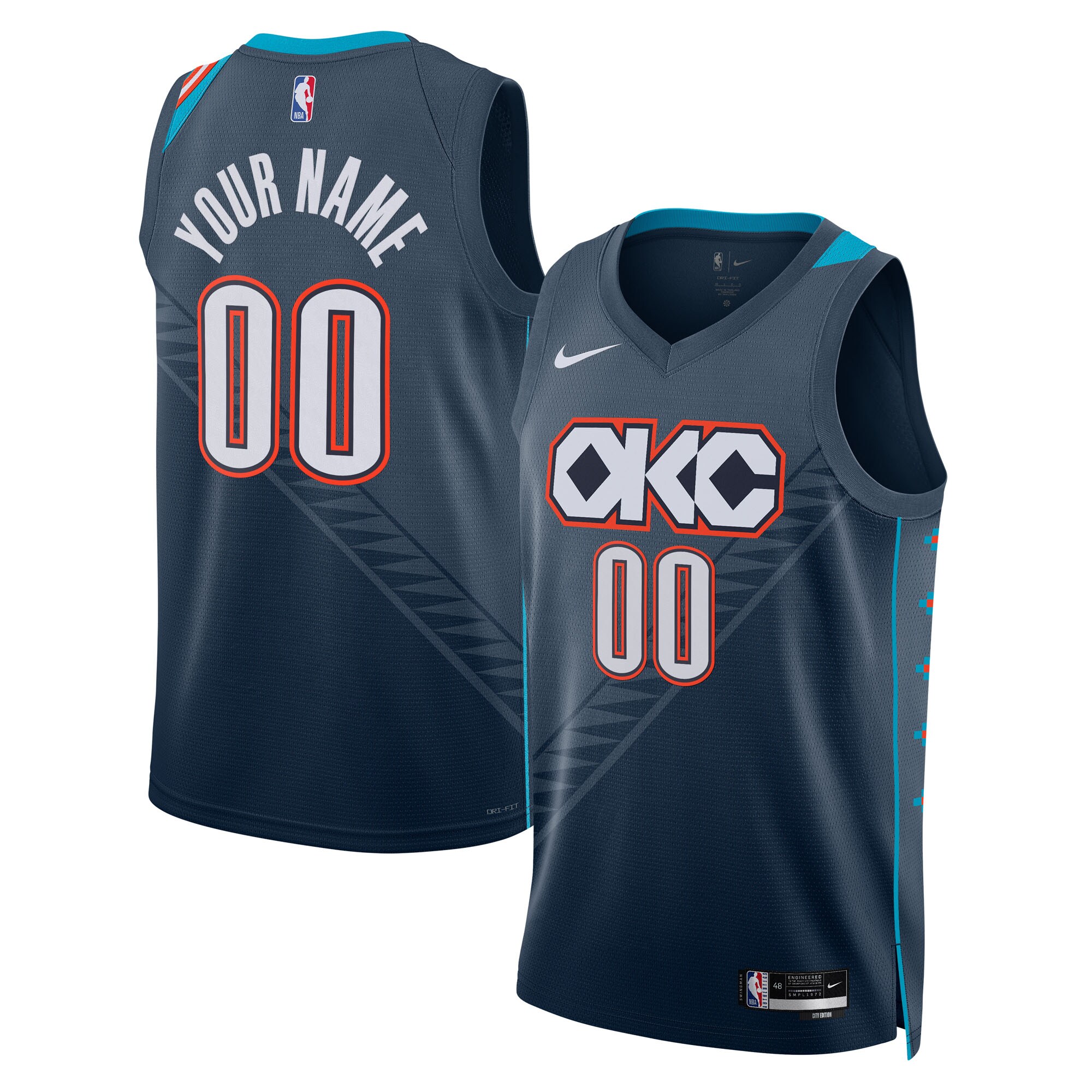 Women's Oklahoma City Thunder 2025/26 Blue City Swingman Jersey