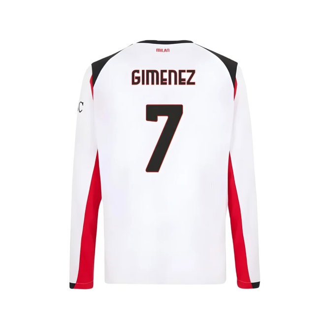 Men's AC Milan 2025/26 Away Long Sleeve Jersey