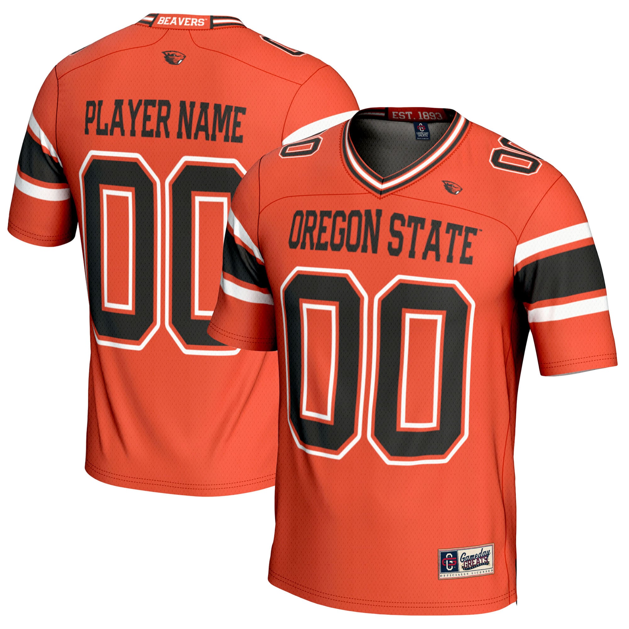 Men's Oregon State Beavers Orange Player Jersey