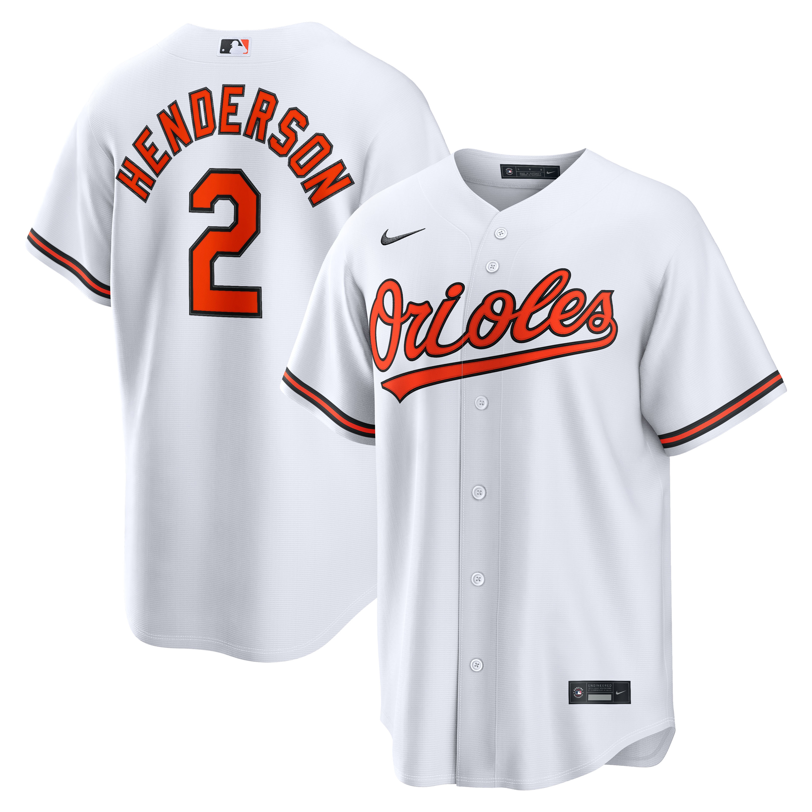 Men's Baltimore Orioles White Replica Jersey