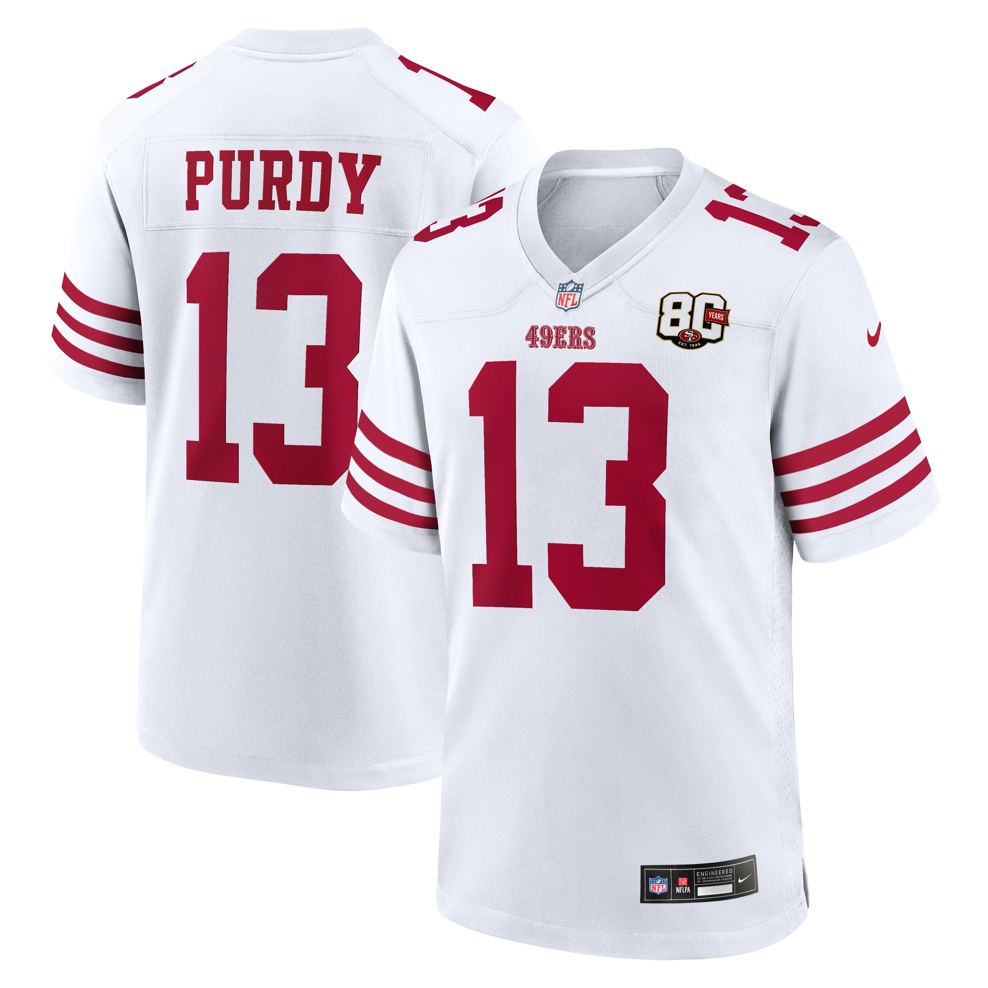 Kids' San Francisco 49ers White Anniversary Game Jersey