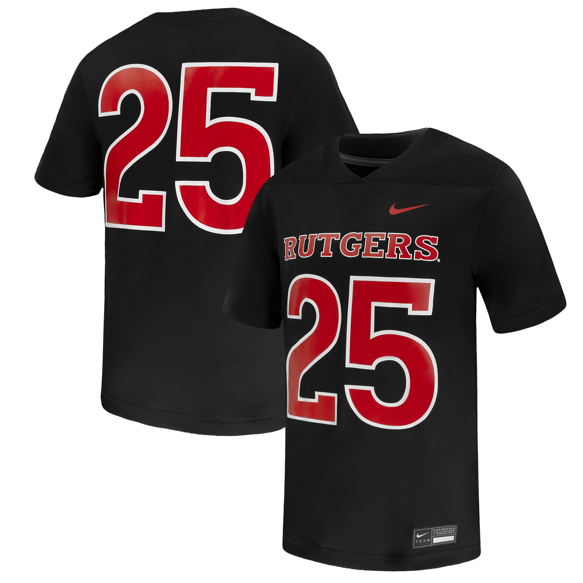 Men's Rutgers Scarlet Knights Black Game Jersey