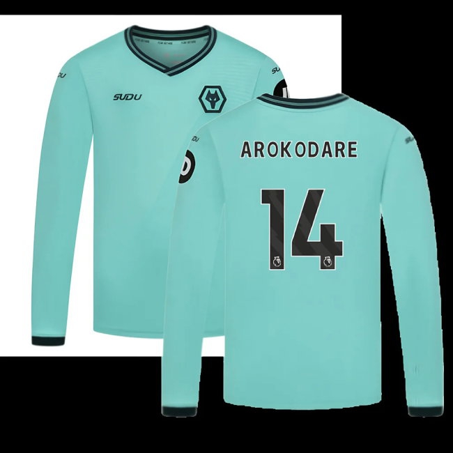 Men's Wolves 2025/26 Away Long Sleeve Jersey
