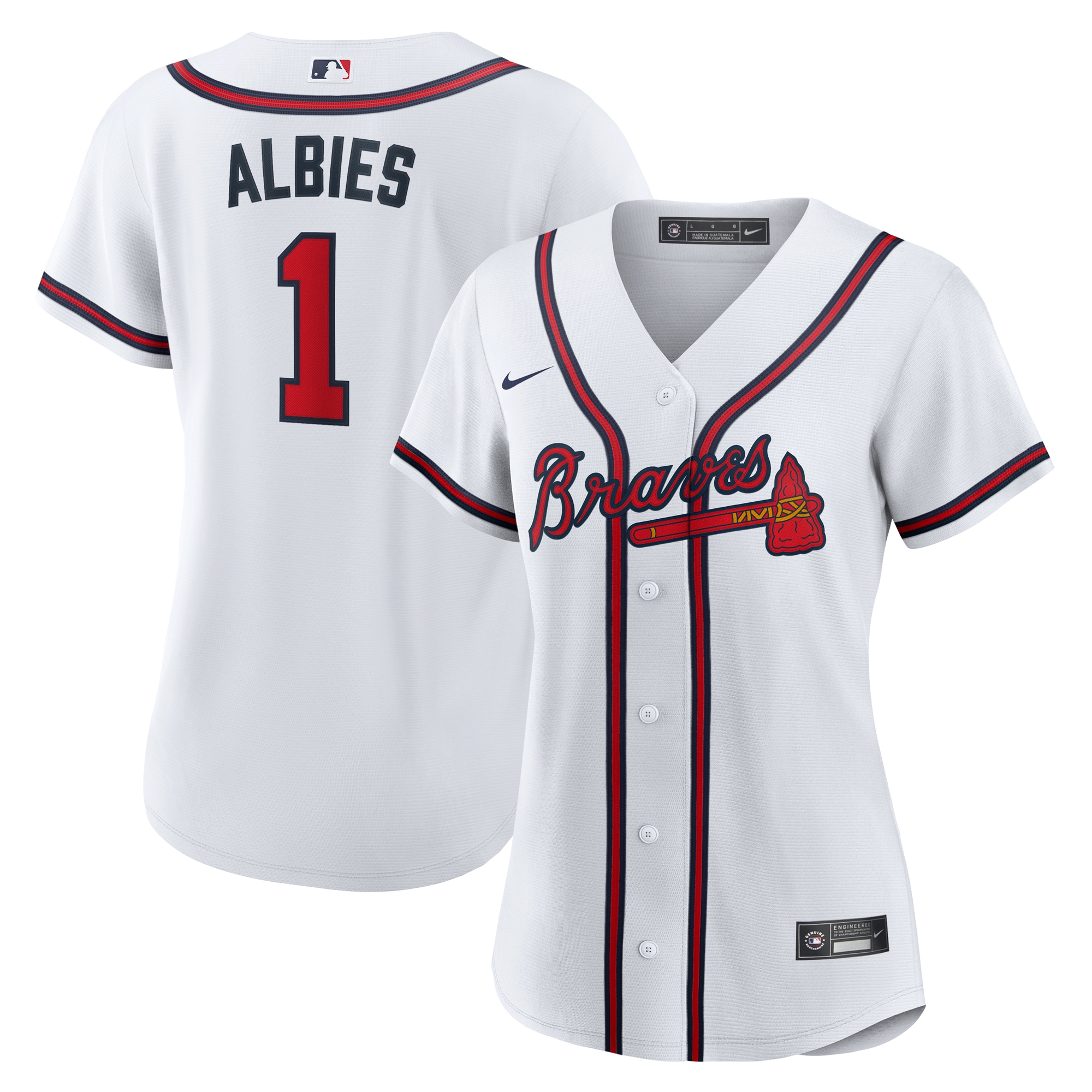 Women's Atlanta Braves White Replica Jersey