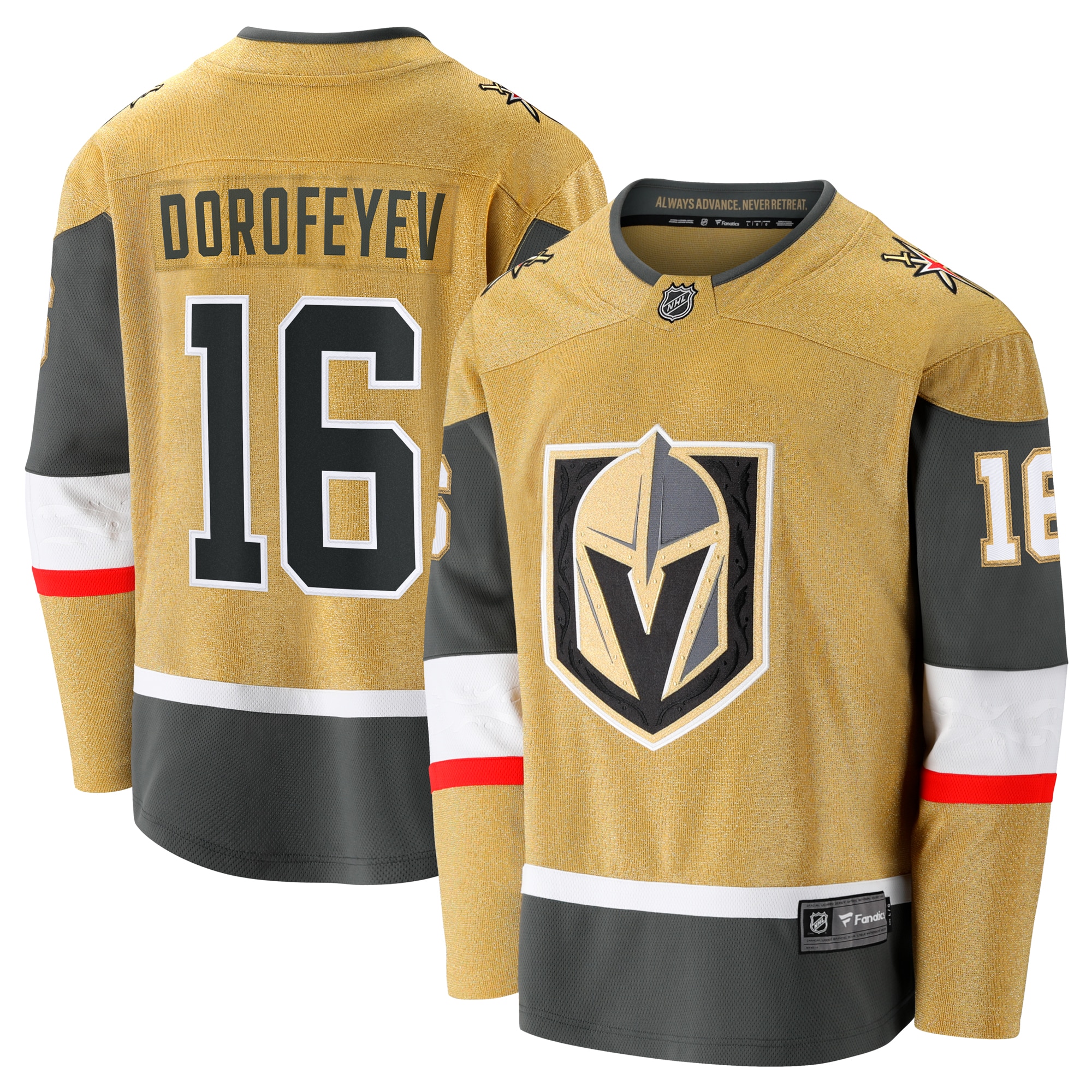 Men's Vegas Golden Knights Gold Player Jersey