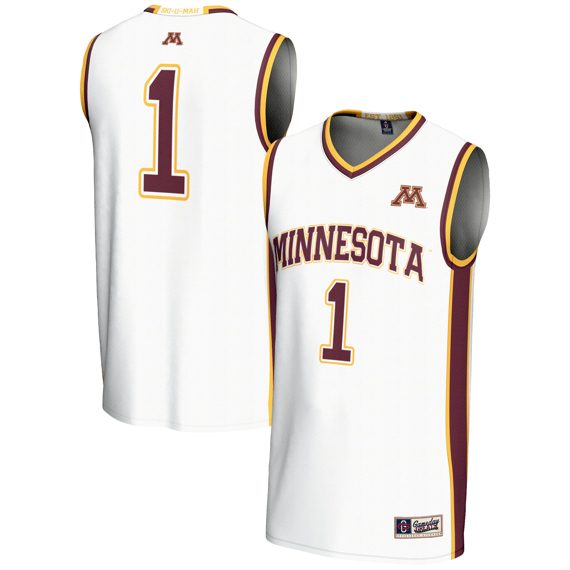 Men's Minnesota Golden Gophers White Jersey