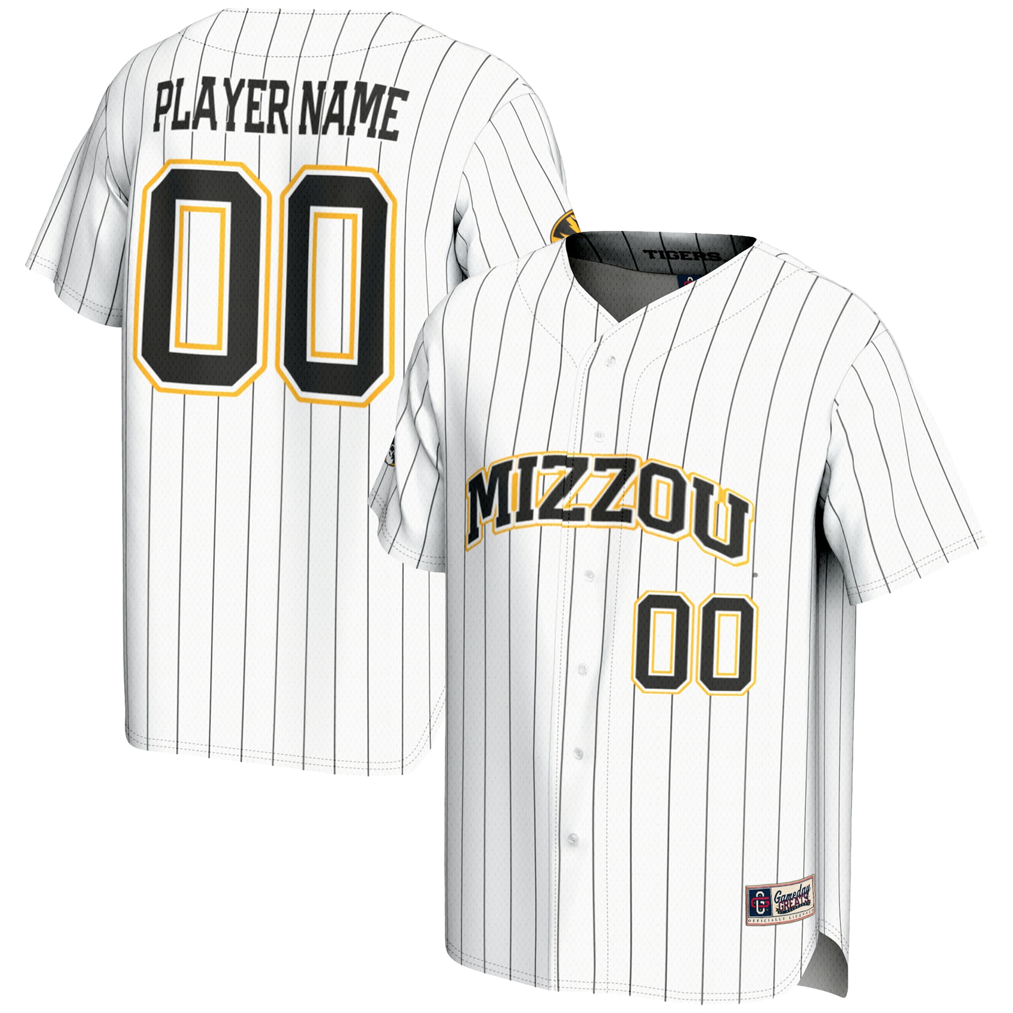 Kids' Missouri Tigers White Player Jersey