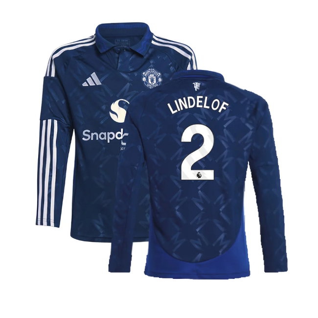 Kids' Man Utd 2024/25 Away Long Sleeve Jersey