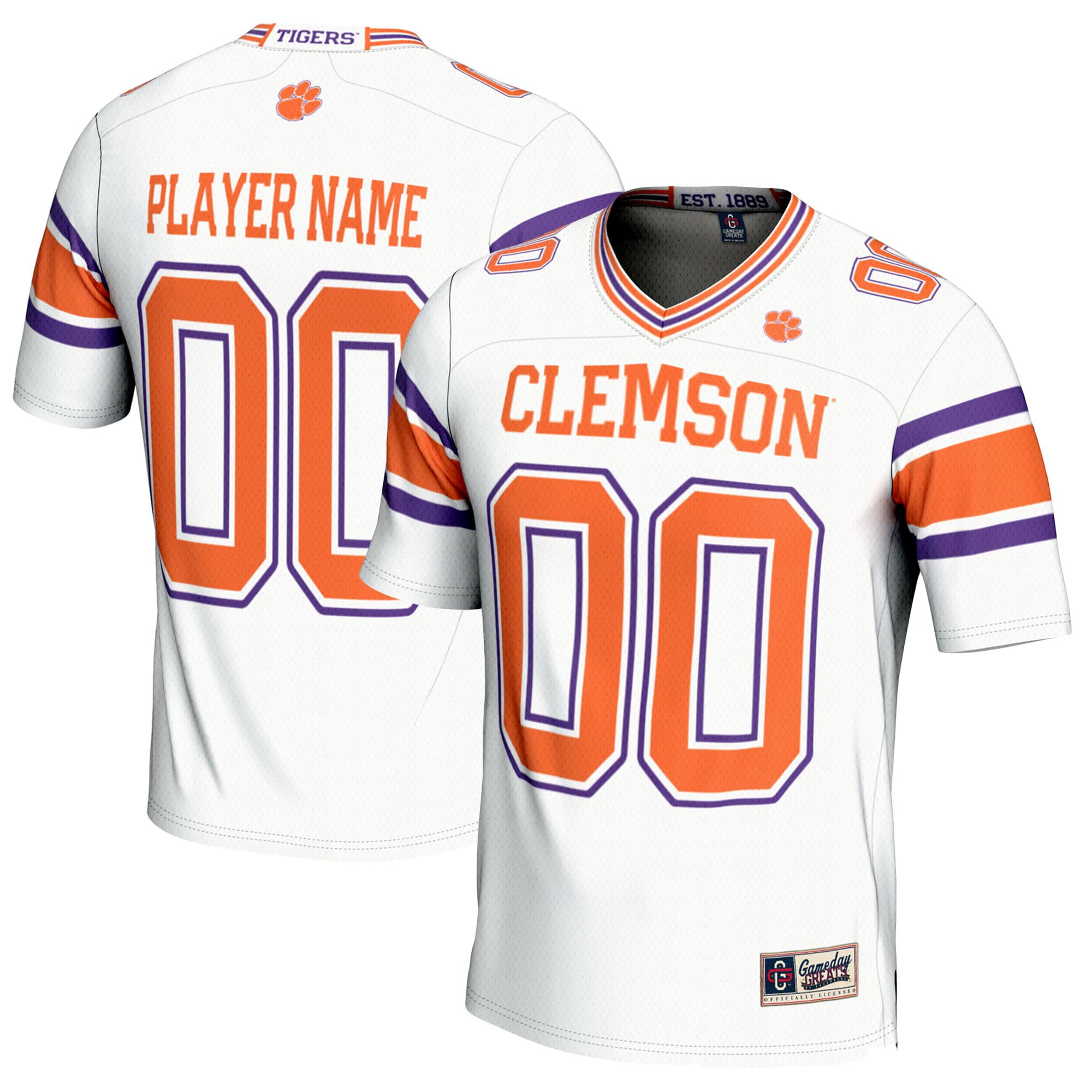 Women's Clemson Tigers White Player Jersey