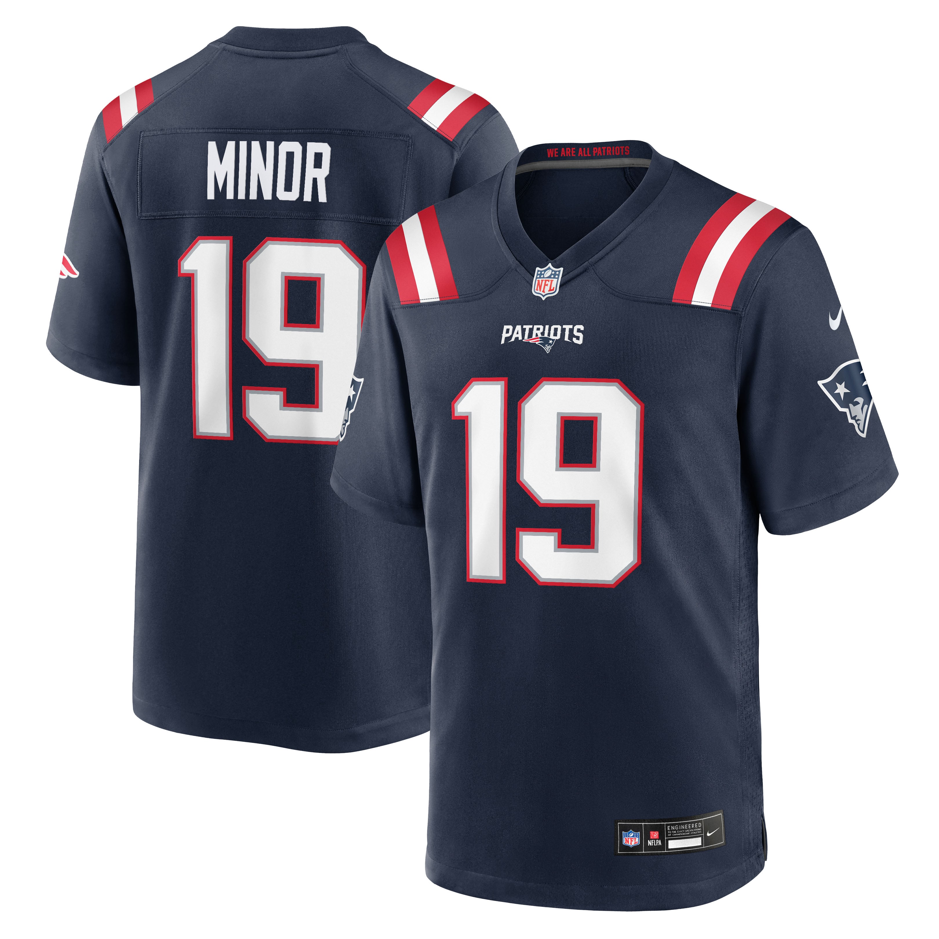 Women's New England Patriots Navy Game Jersey