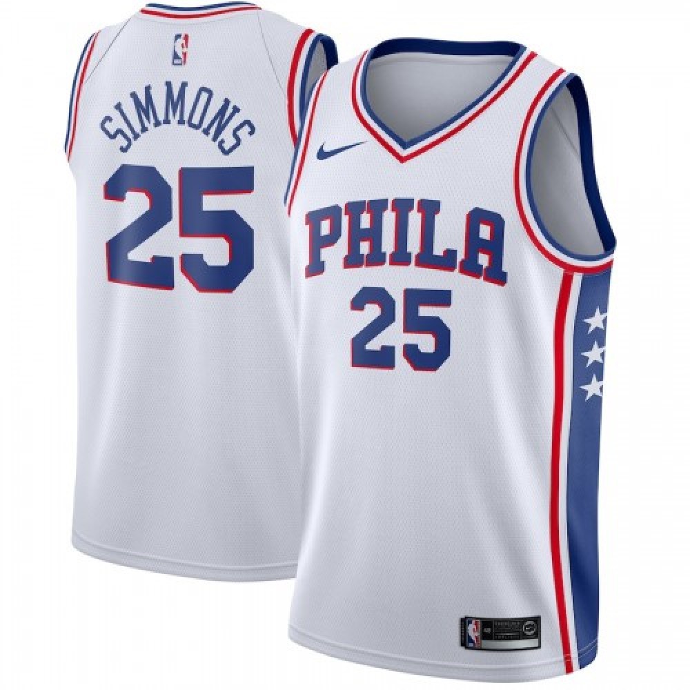 Women's Philadelphia 76ers White Swingman Jersey