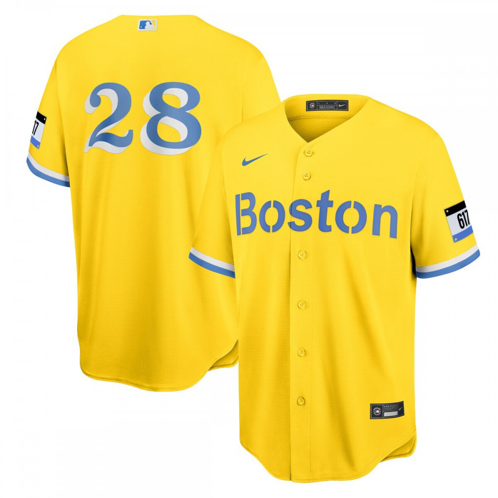 Men's Boston Red Sox Gold City Player Jersey