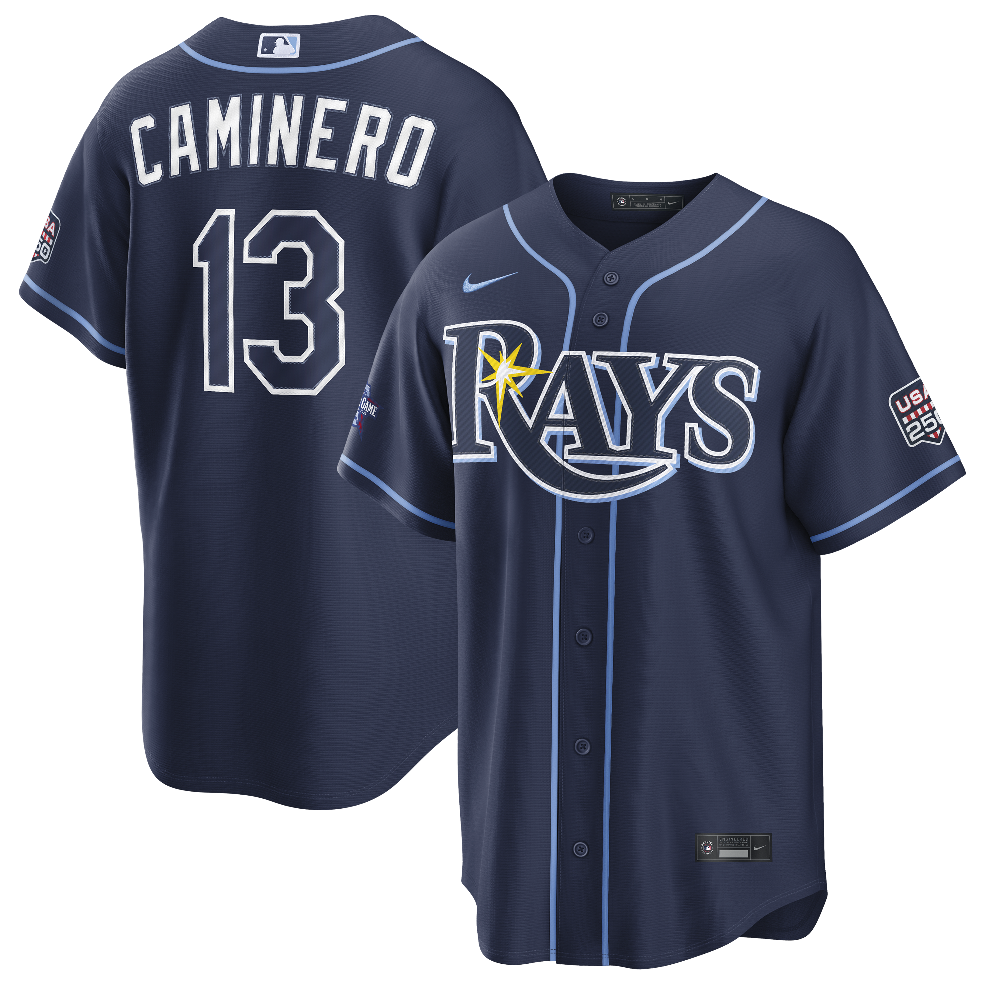 Kids' Tampa Bay Rays 2026 Navy Game Jersey