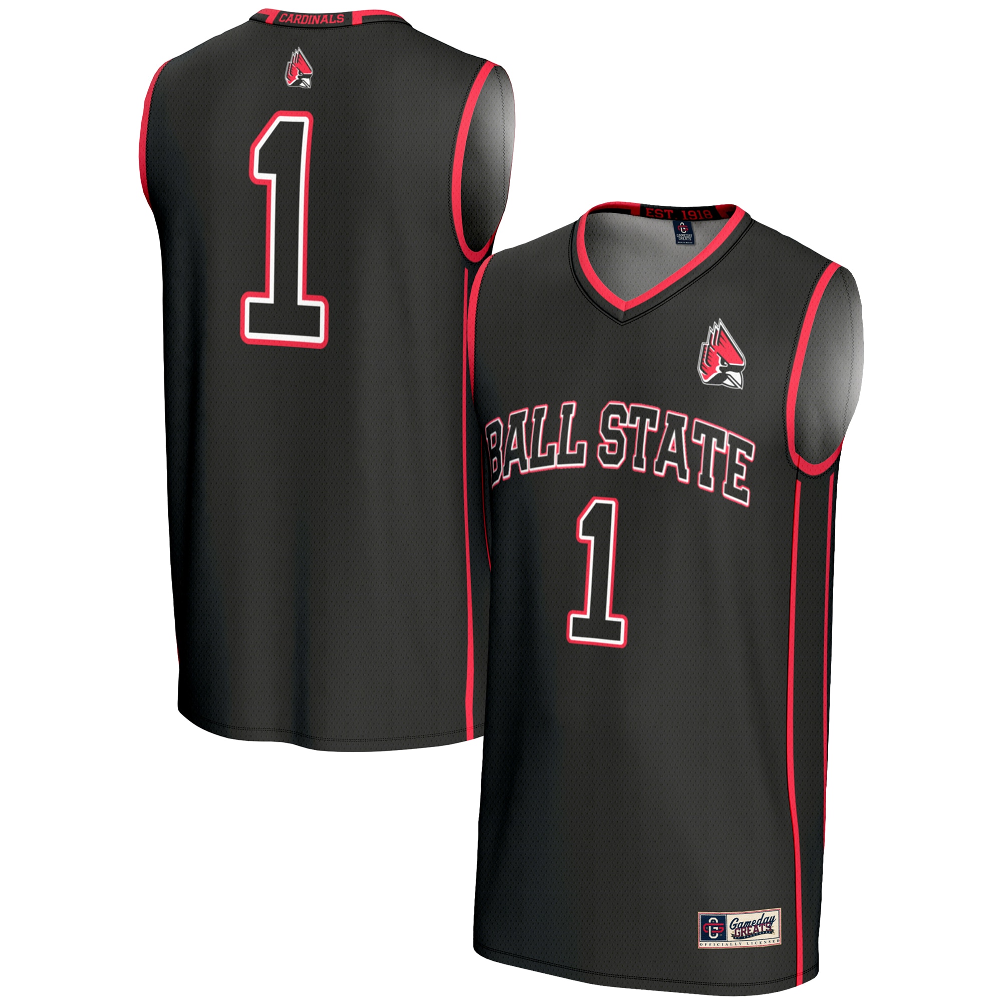 Men's Ball State Cardinals Black Jersey