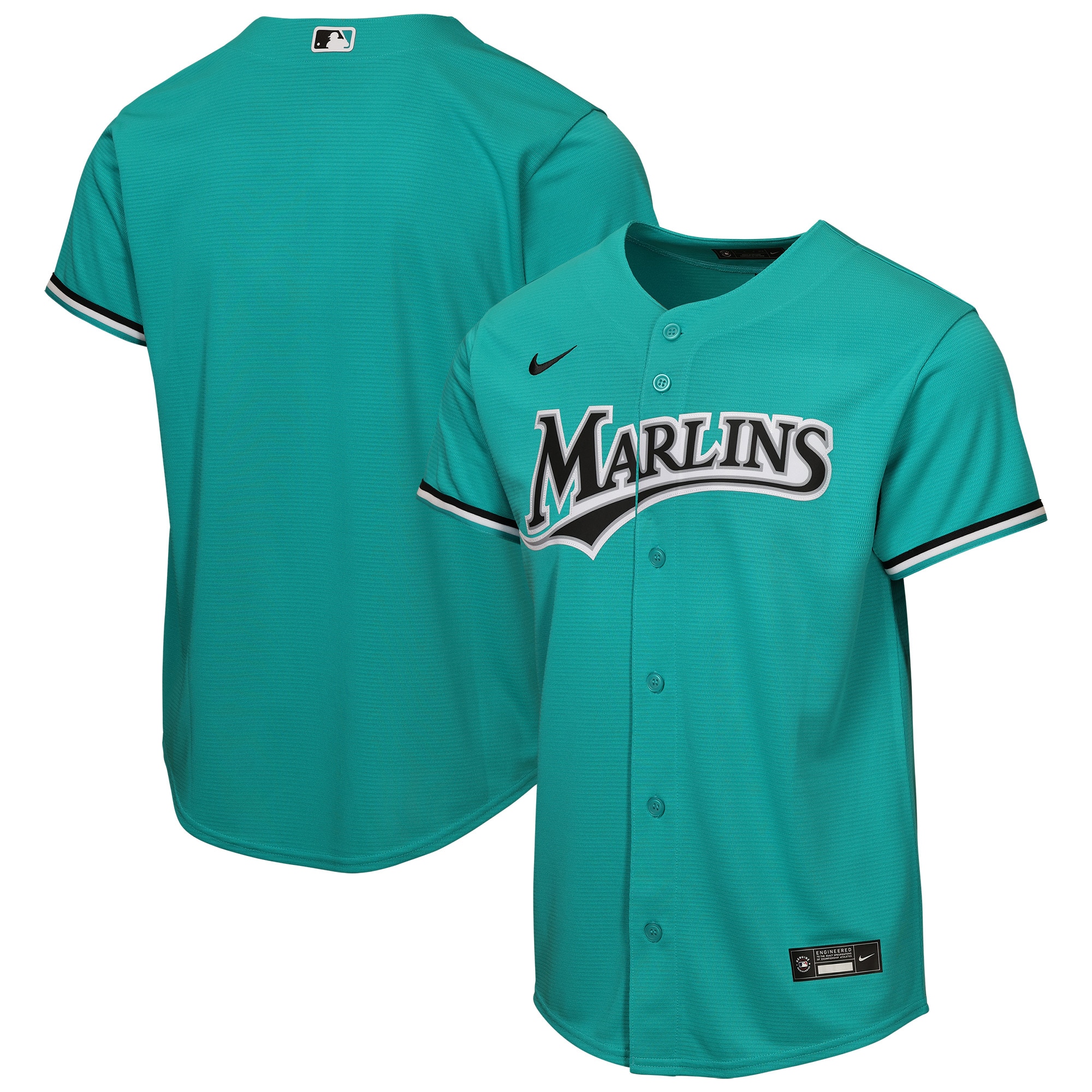 Men's Miami Marlins Teal Replica Jersey