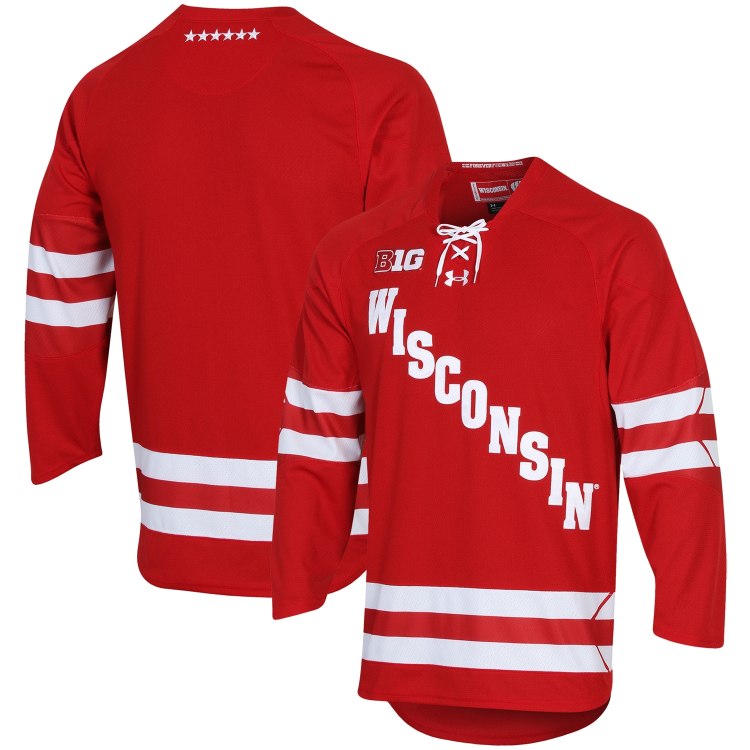 Women's Wisconsin Badgers Red Replica Jersey