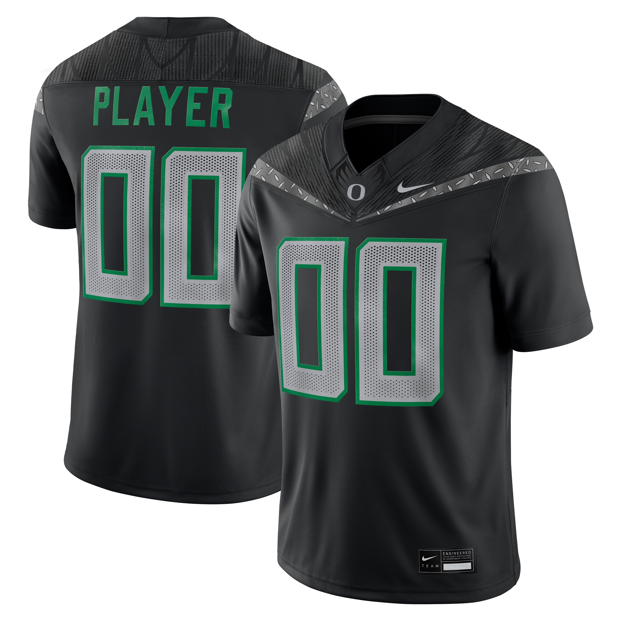 Men's Oregon Ducks Black Player Jersey