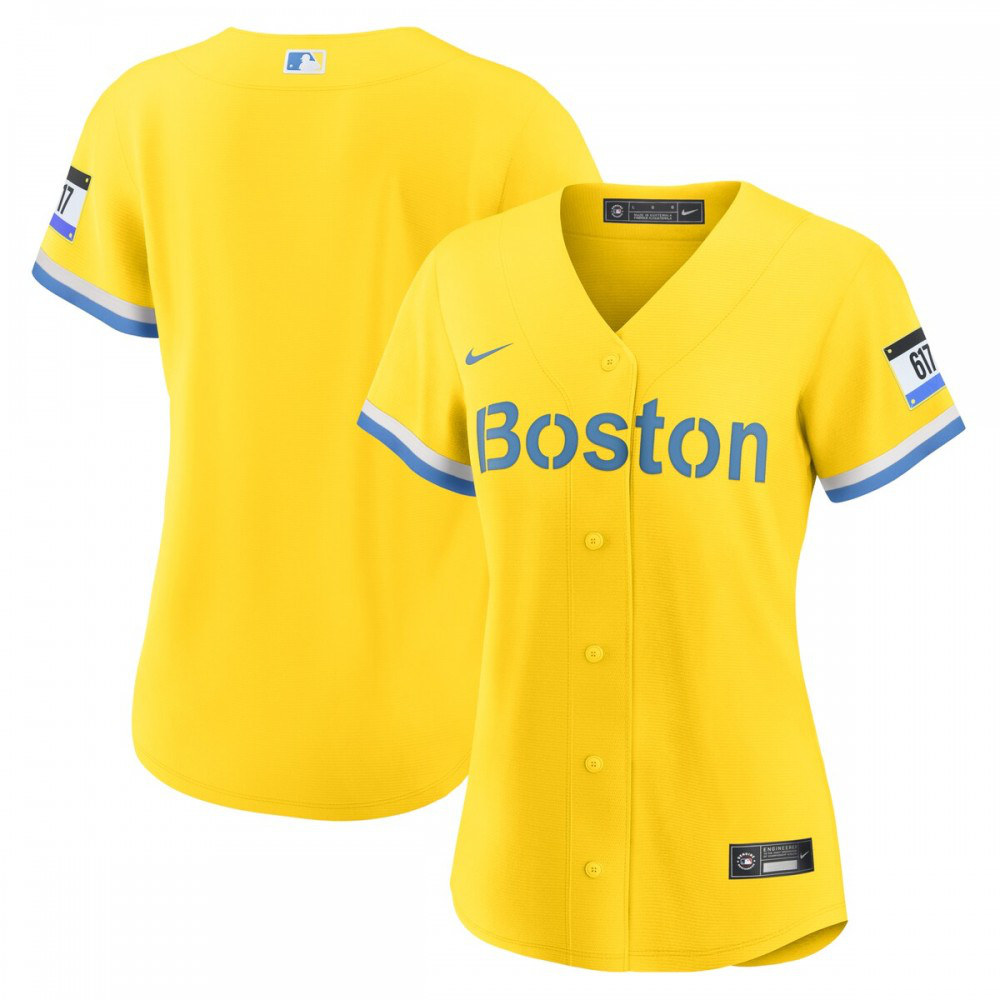 Kids' Boston Red Sox Gold City Replica Jersey
