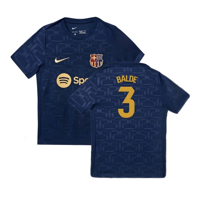 Men's Barcelona 2024/25 Navy Training Jersey