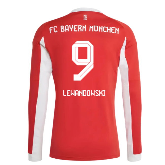 Kids' Bayern Munich 2025/26 Home Long Sleeve Jersey