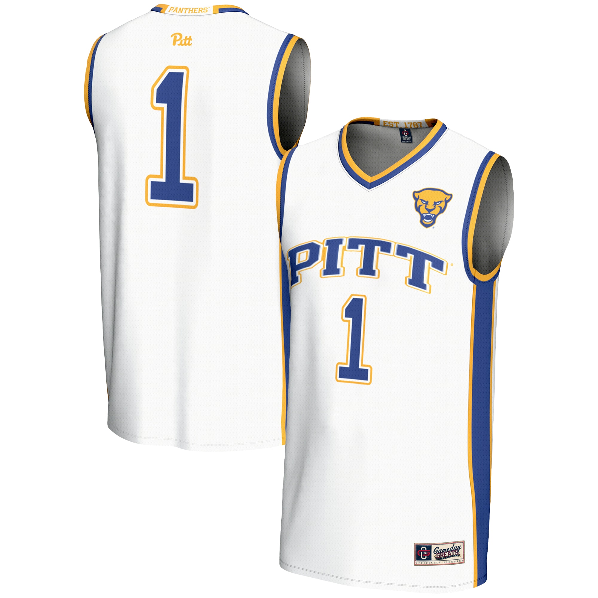 Women's Pitt Panthers White Jersey
