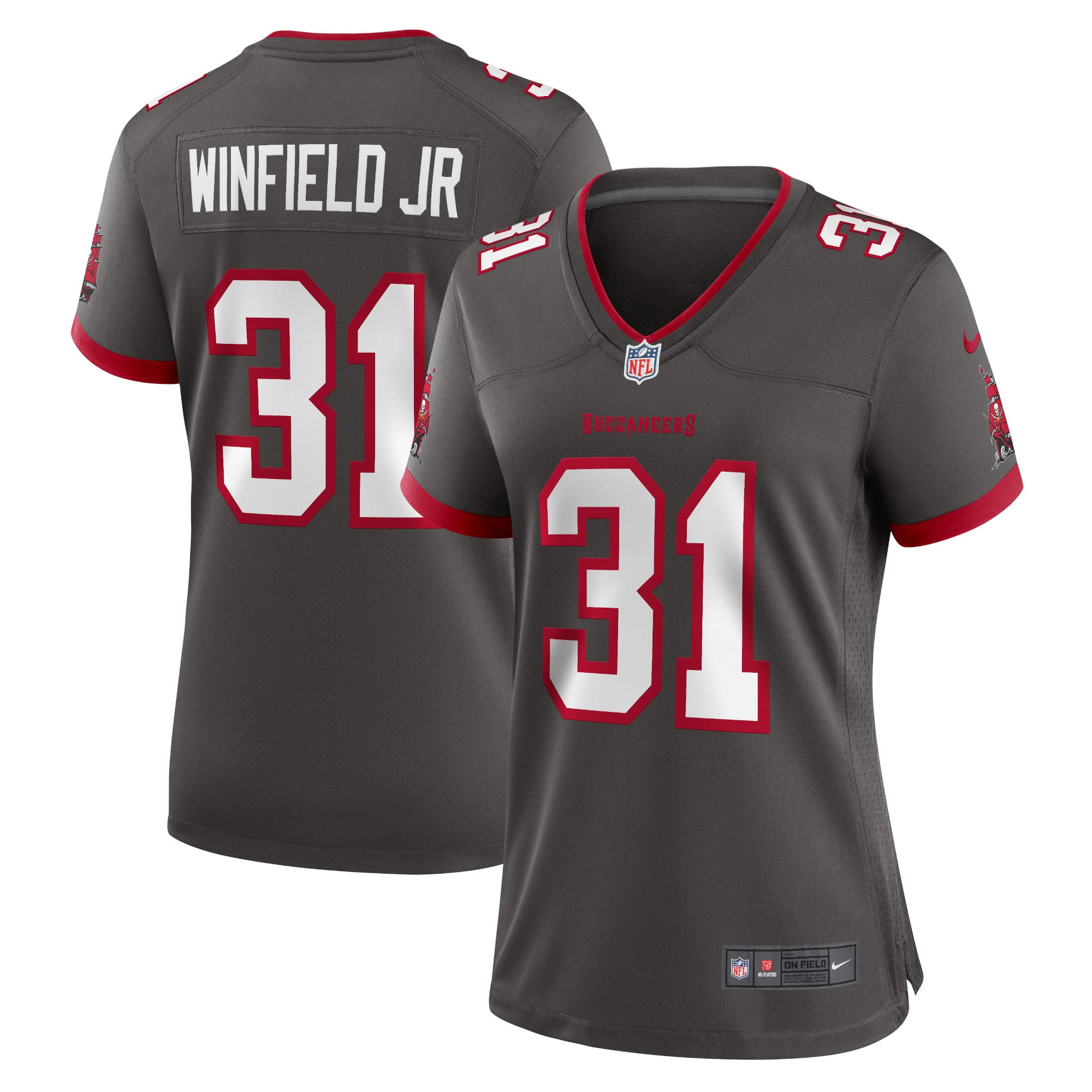 Men's Tampa Bay Buccaneers Pewter Game Jersey