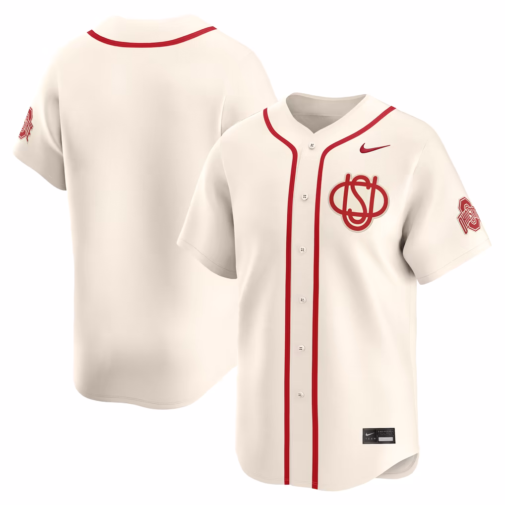 Women's Ohio State Buckeyes Cream Limited Jersey