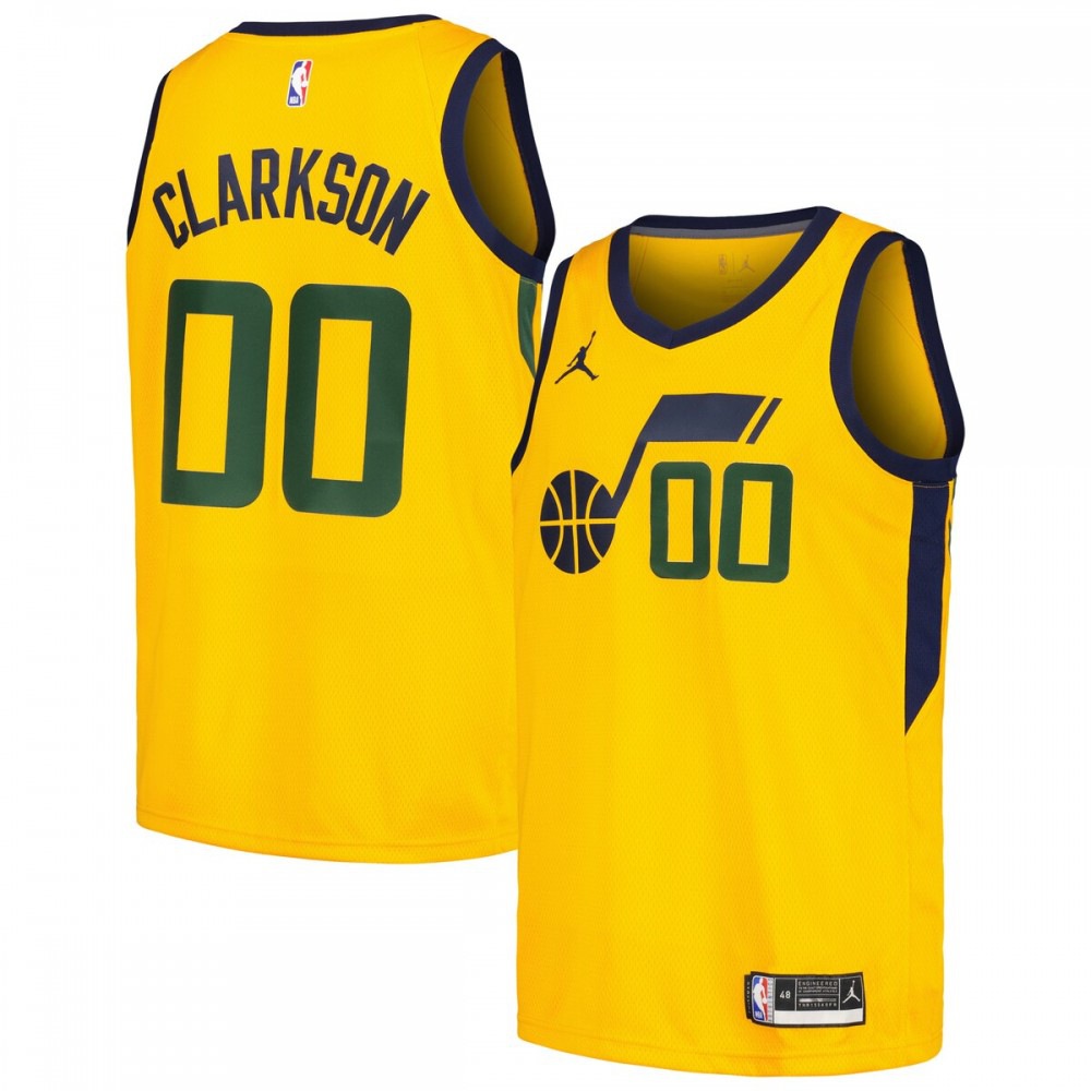 Men's Utah Jazz Yellow Statement Player Jersey