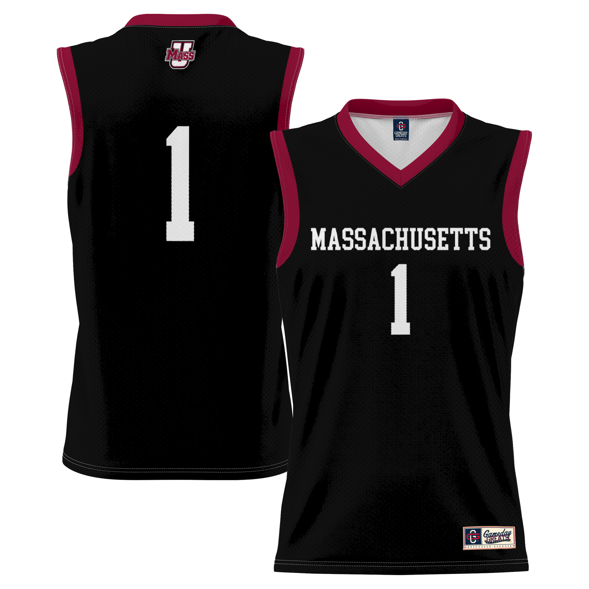 Men's UMass Minutemen Black Jersey