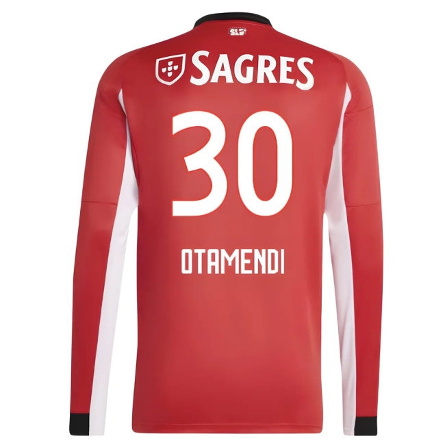 Men's Benfica 2025/26 Home Long Sleeve Jersey