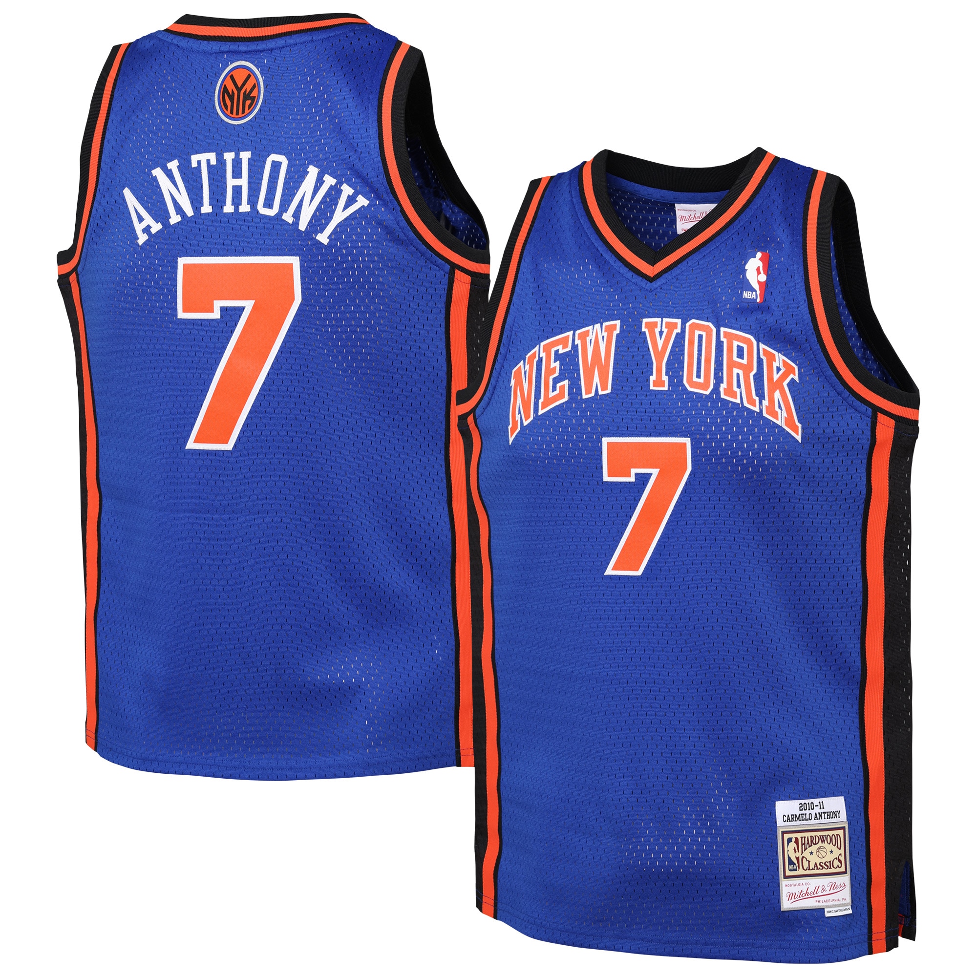 Men's New York Knicks Blue Swingman Jersey