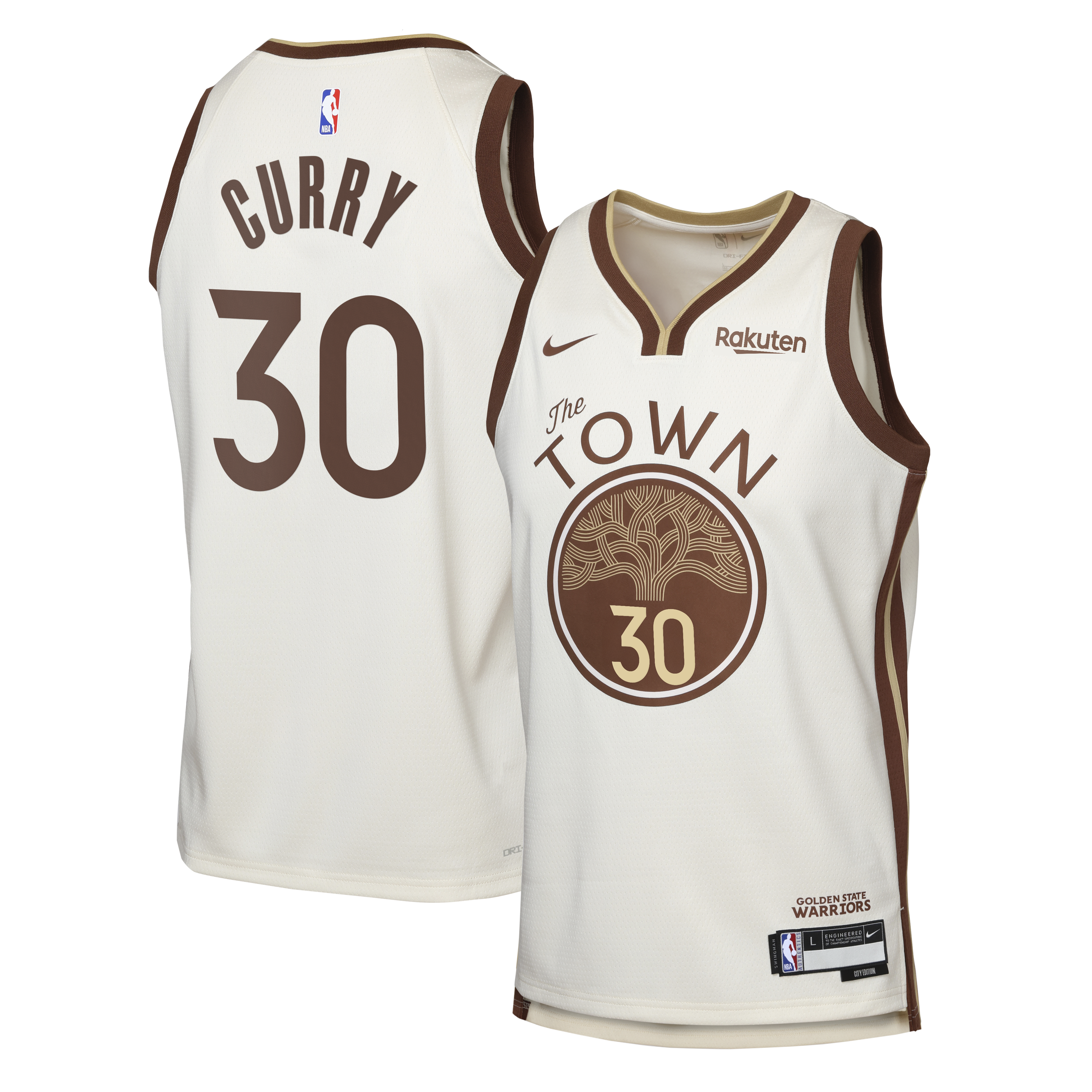 Men's Golden State Warriors Tan City Player Jersey