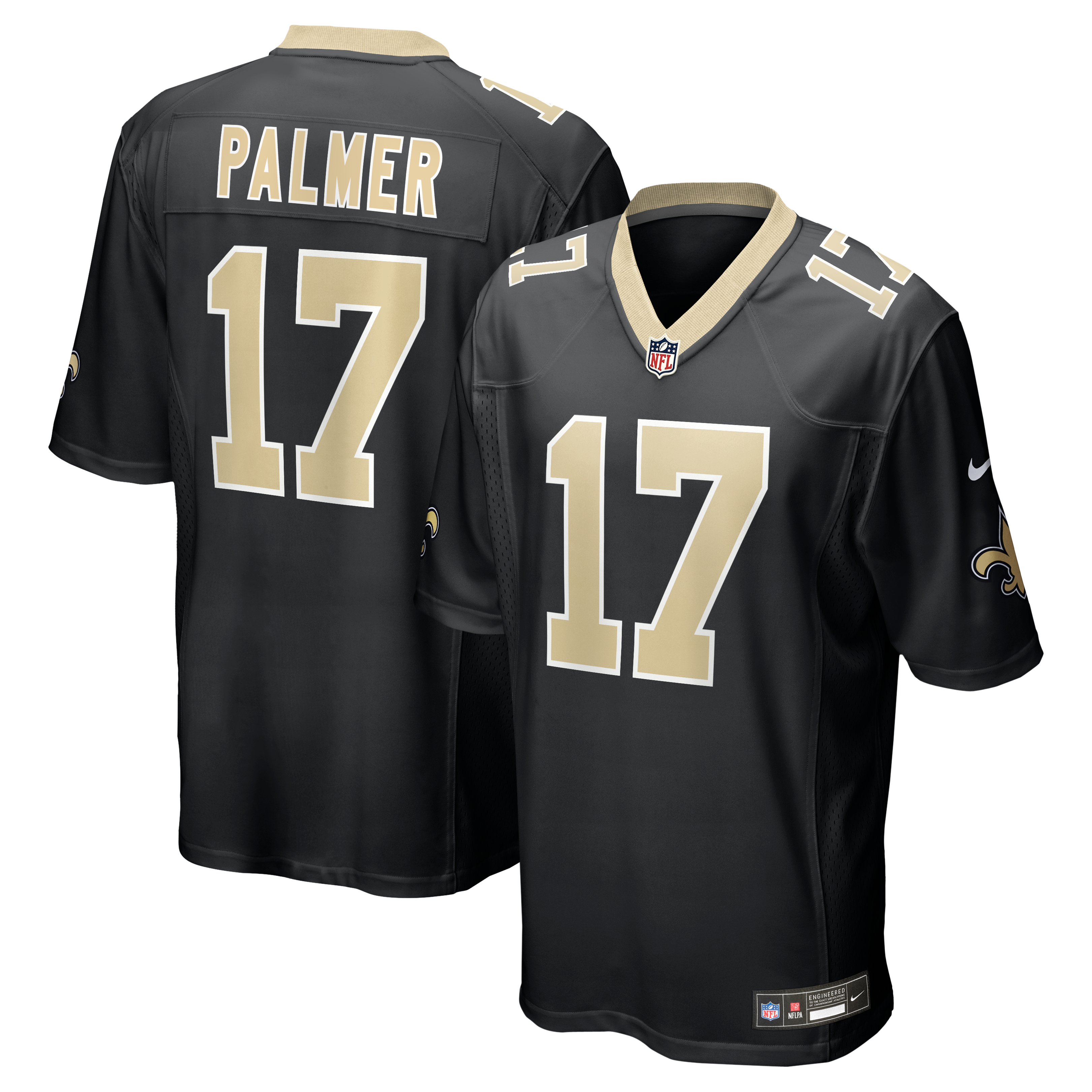 Kids' New Orleans Saints Black Game Jersey