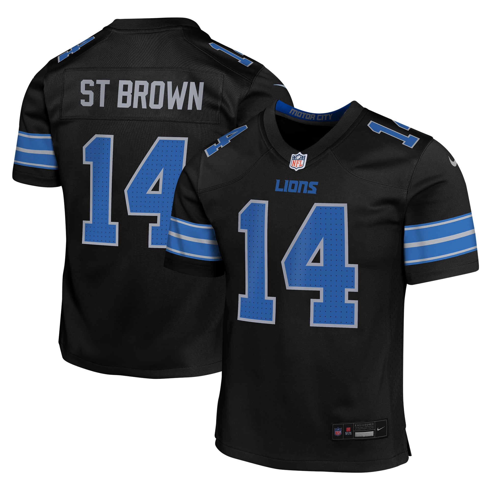 Men's Detroit Lions Brown Game Jersey