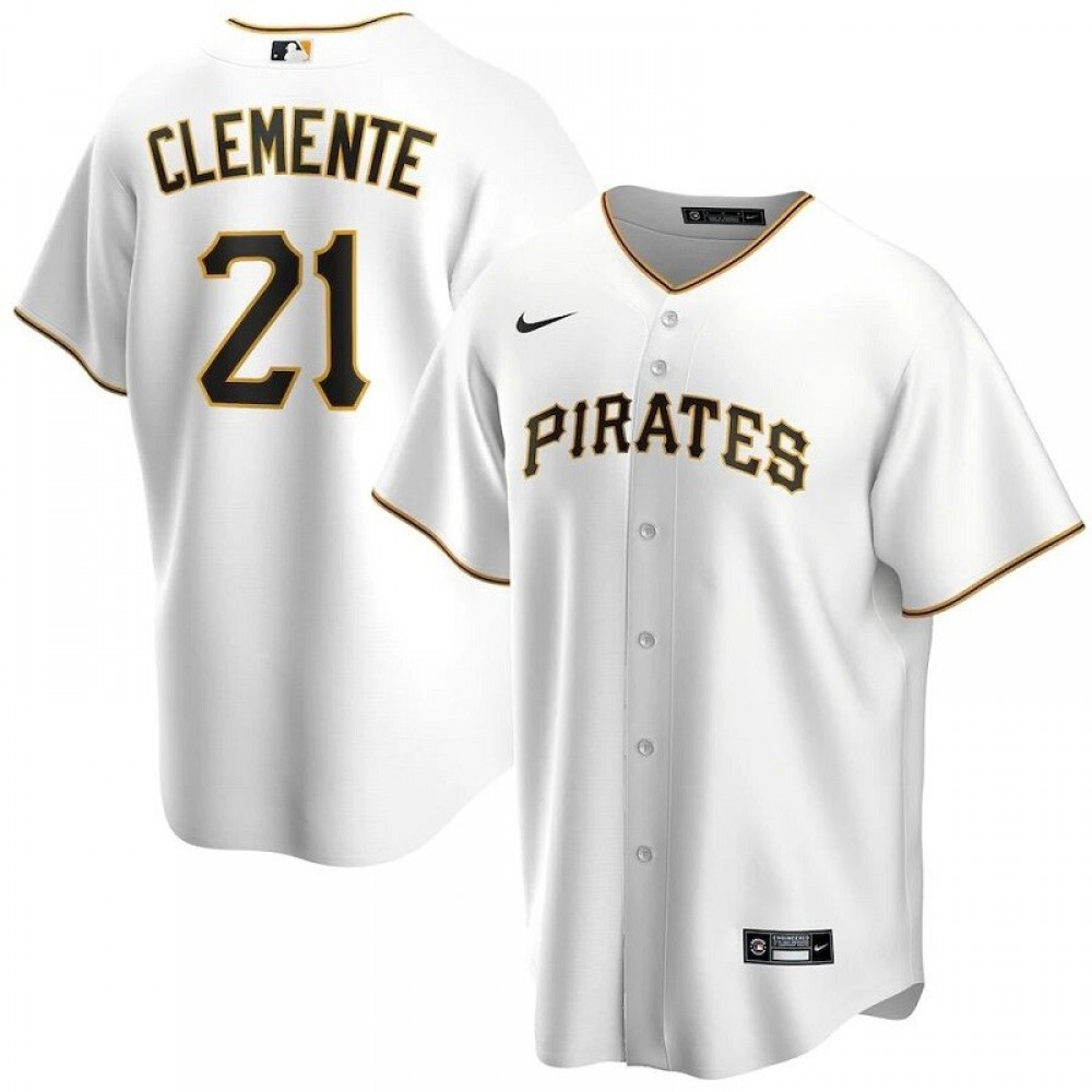 Kids' Pittsburgh Pirates 2020 White Home Jersey