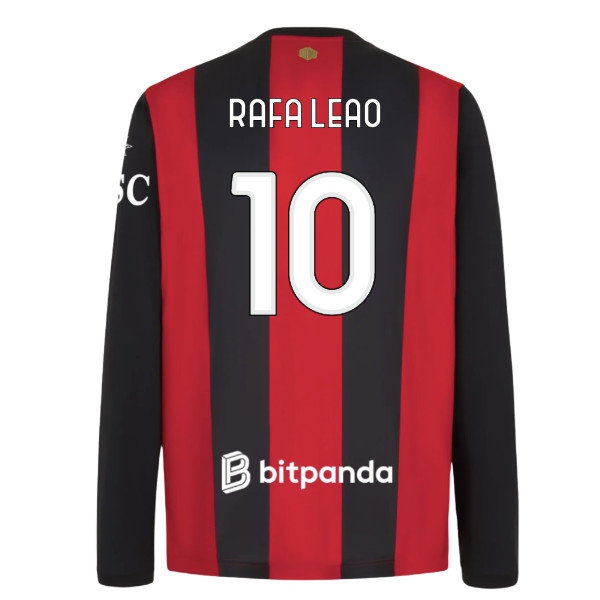 Kids' AC Milan 2026/27 Home Long Sleeve Jersey