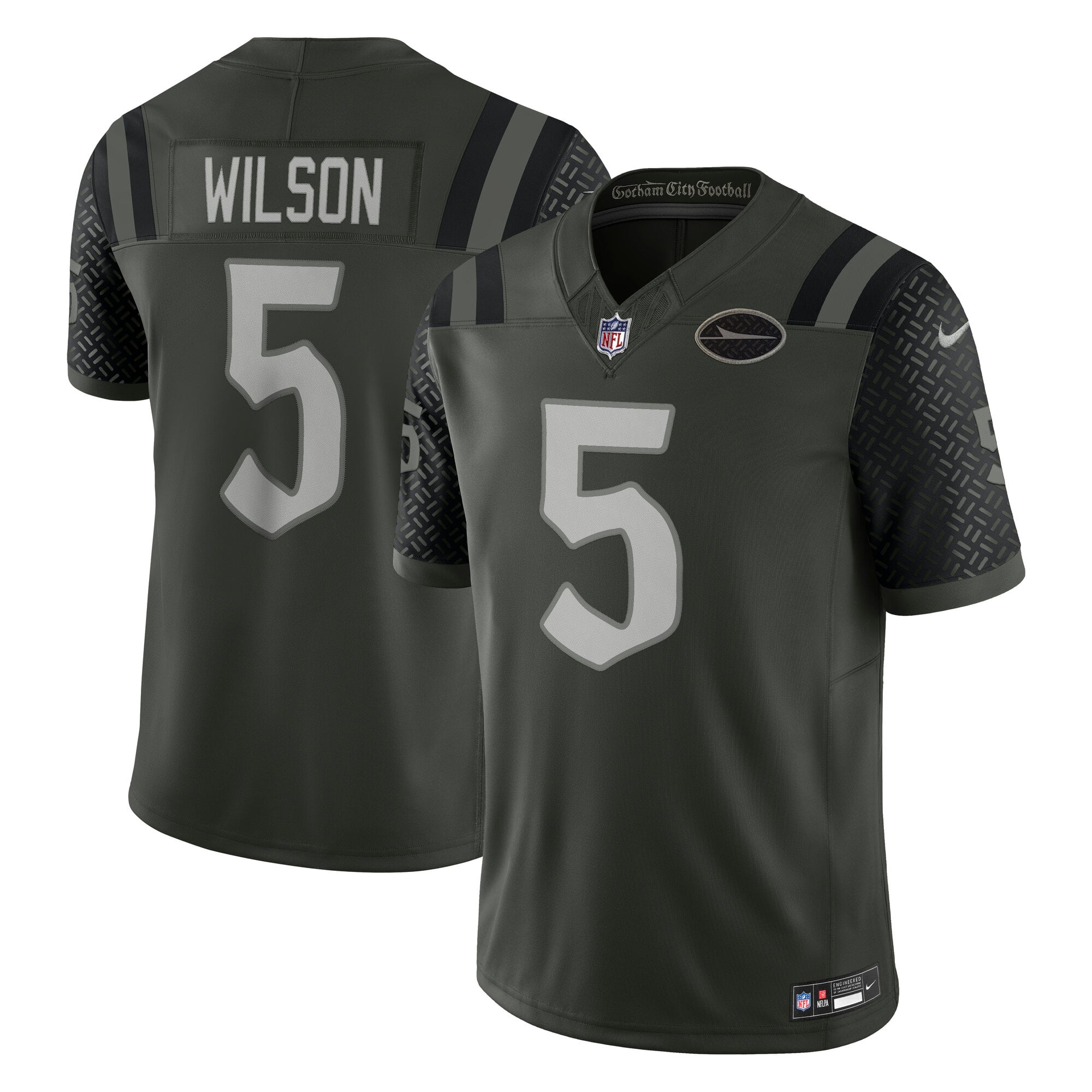 Kids' New York Jets Green Rivalries Stitched Limited Jersey