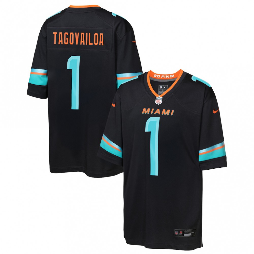 Men's Miami Dolphins 2025 Blue Rivalries Game Jersey