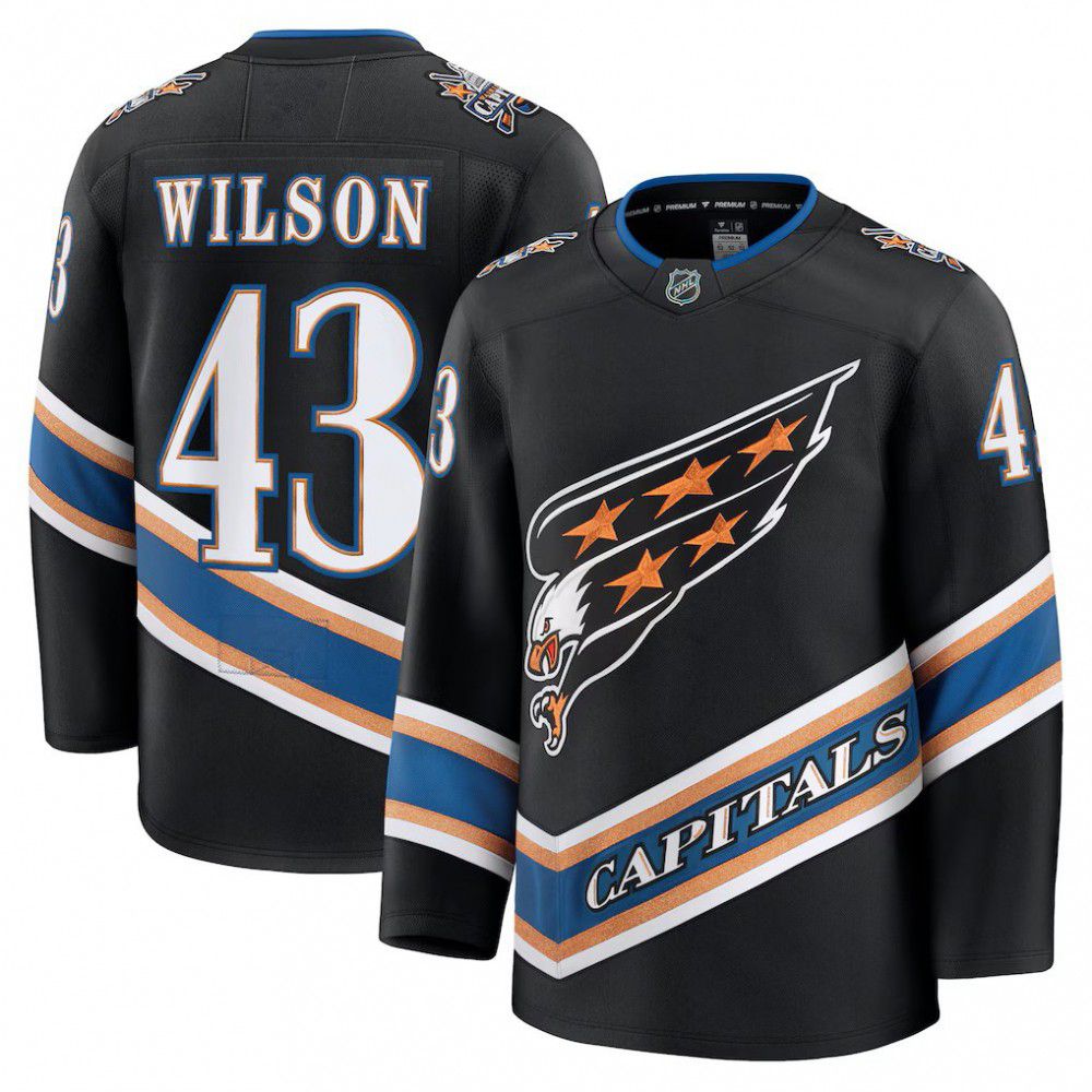 Kids' Washington Capitals Black Anniversary Jersey