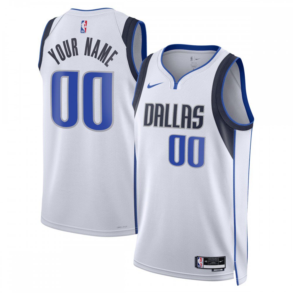 Men's Dallas Mavericks 2022/23 White Swingman Jersey