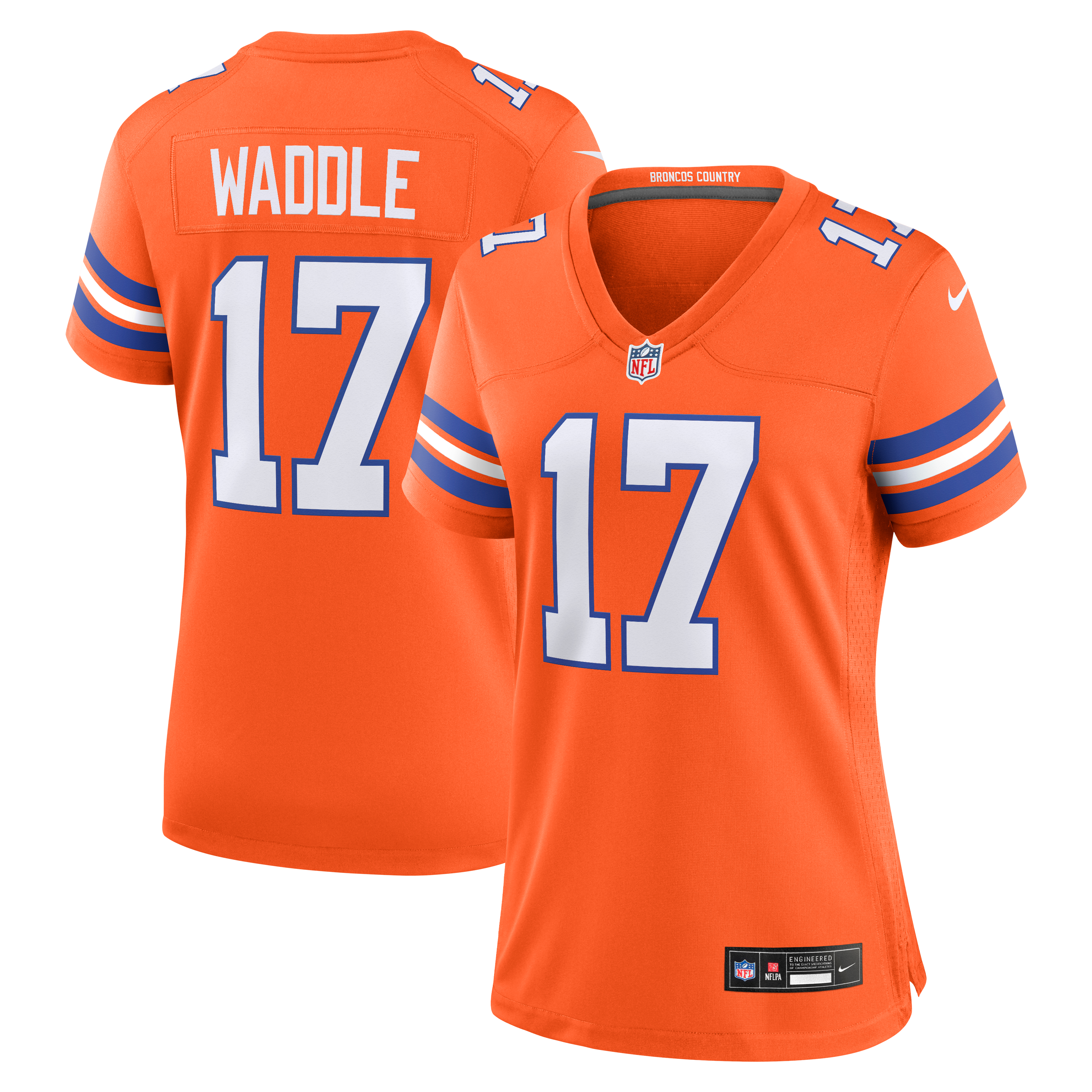 Men's Denver Broncos Orange Throwback Game Jersey